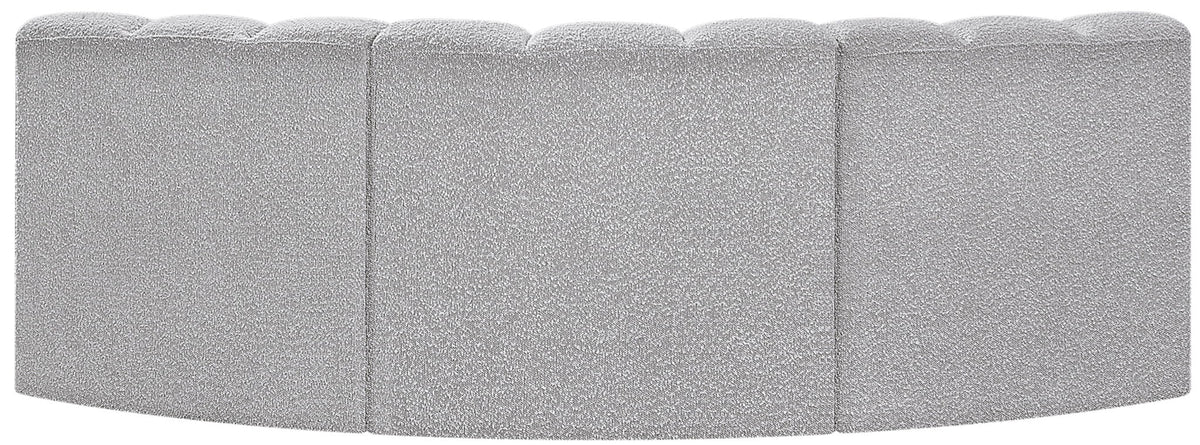 Arc - Boucle Fabric 3 Piece Modular Corner Sofa