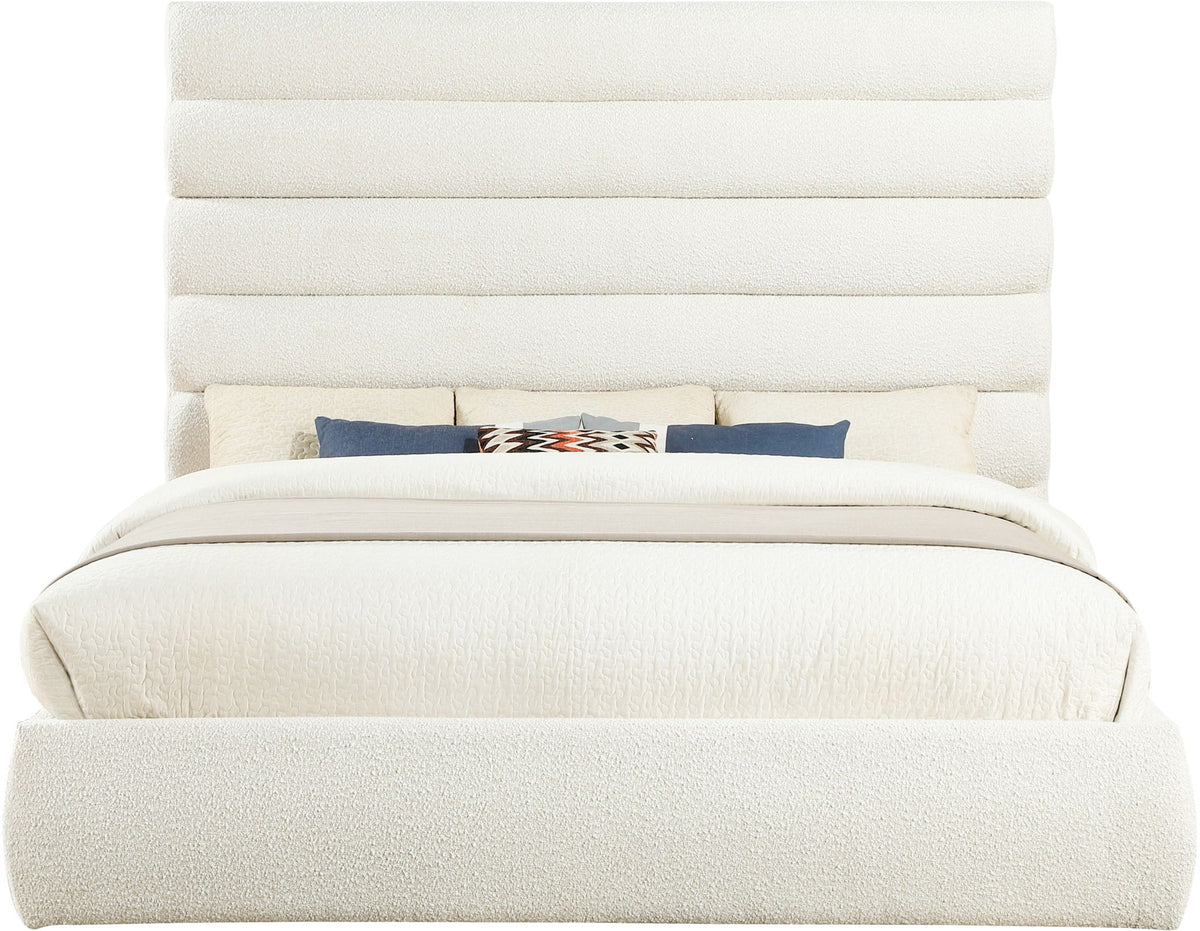 Adam - Boucle Fabric Bed With 70.5" Headboard