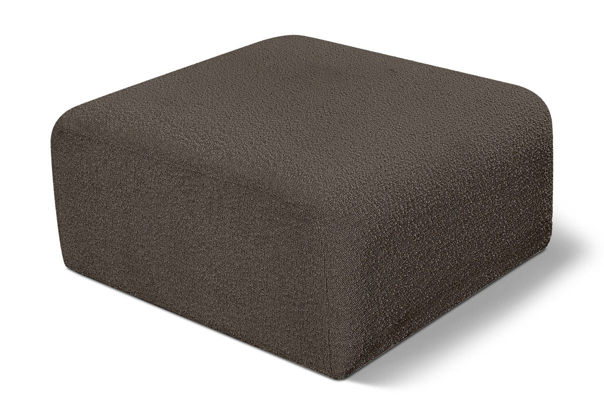 Arc - Boucle Fabric Ottoman