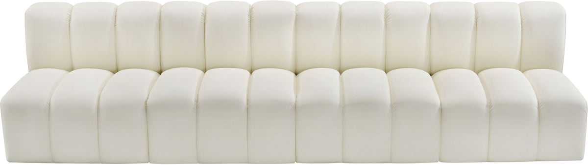 Arc - Faux Leather 4 Seats Modular Sofa