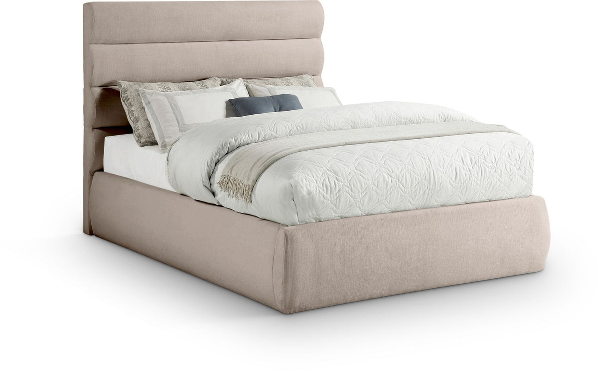 Adam - Linen Fabric Bed With 52" Headboard