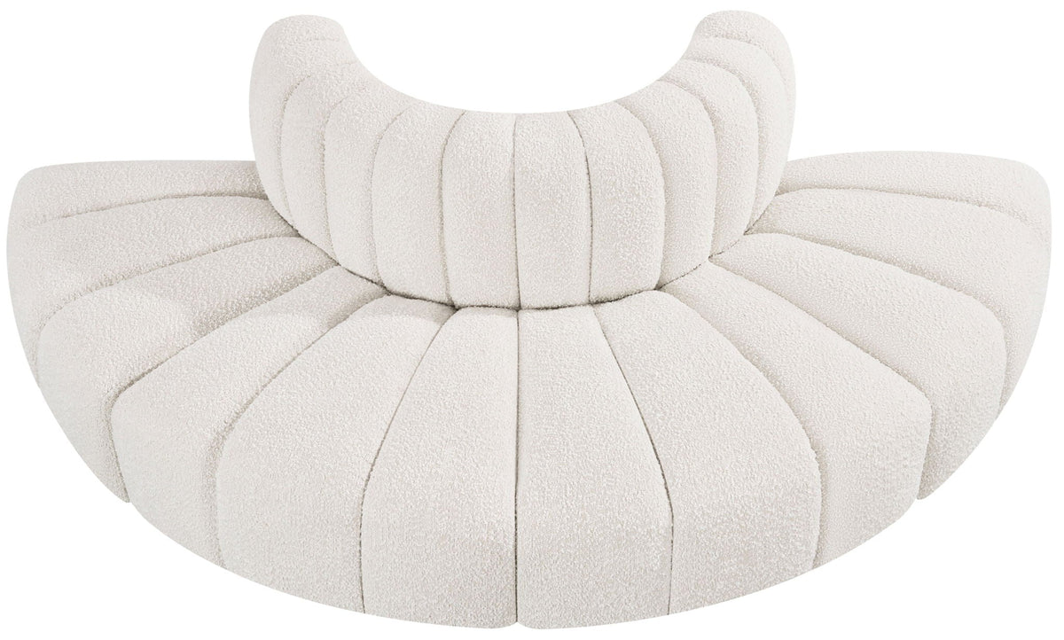 Arc - Boucle Fabric 4 Piece Modular Sofa