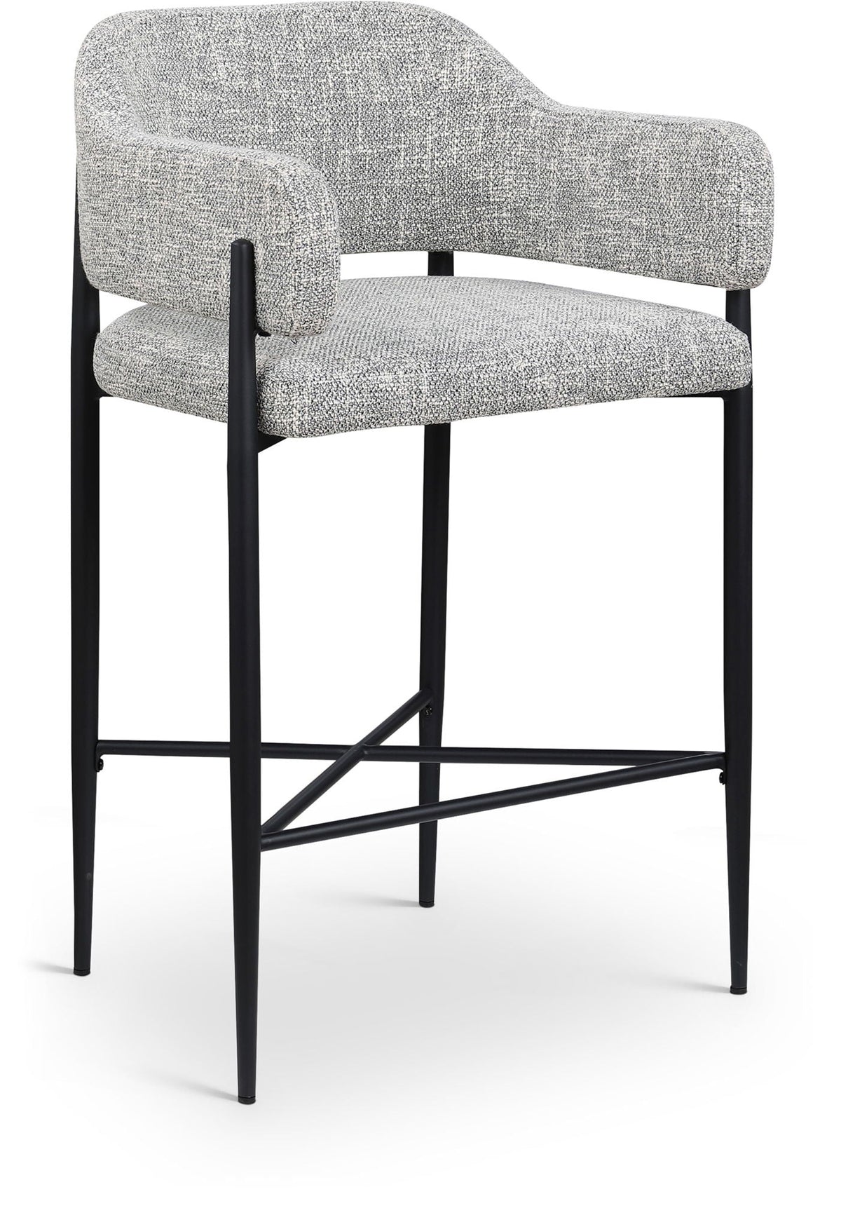 Dame - Fabric Upholstered Counter Stool (Set of 2)