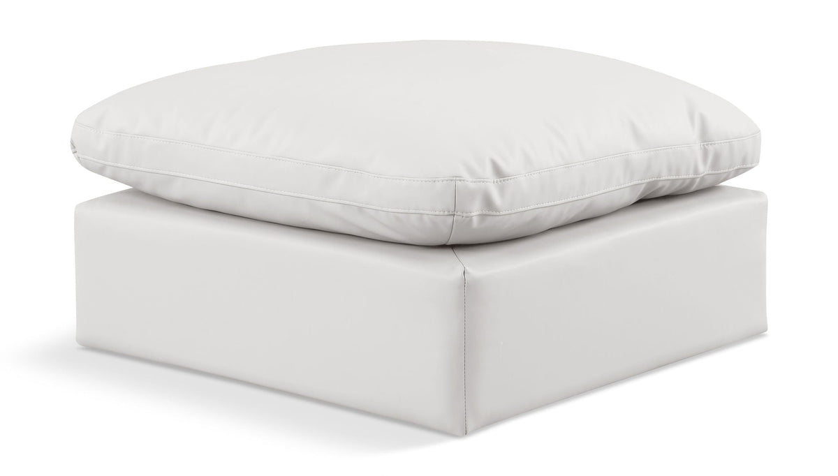 Indulge - Faux Leather Ottoman