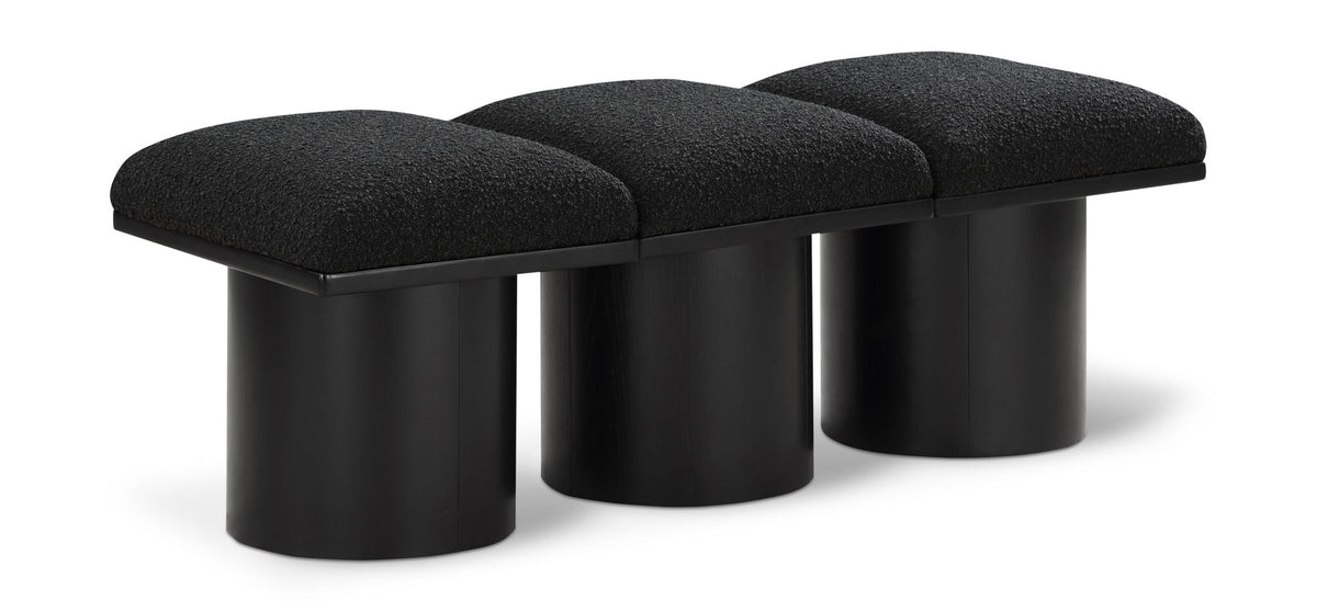 Pavilion - 3 Piece Modular Bench With Black Base