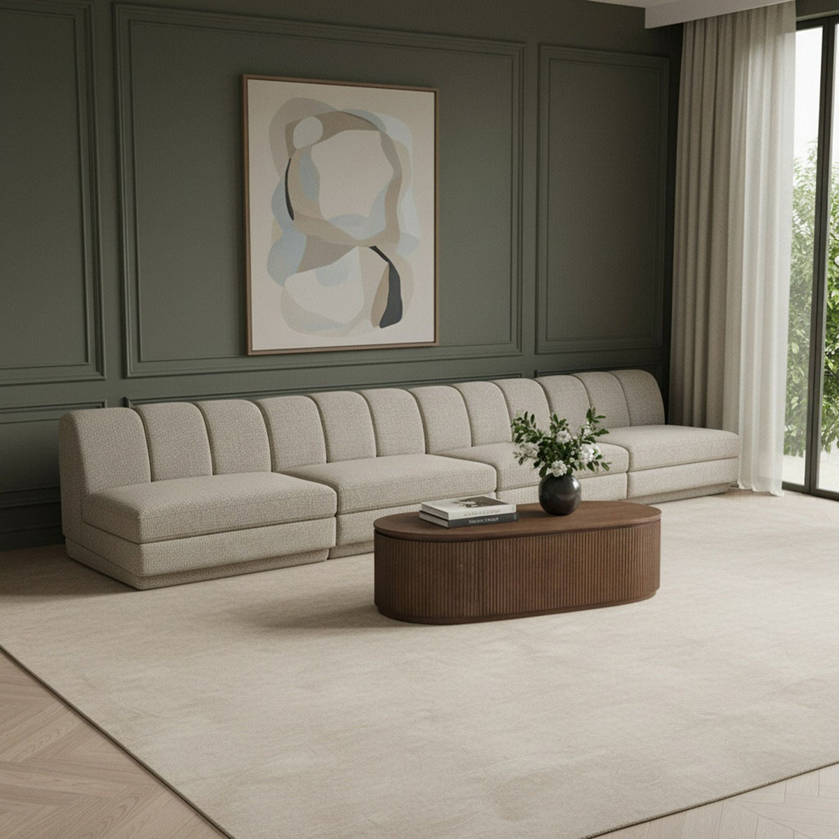 Modari - Sectional - Beige