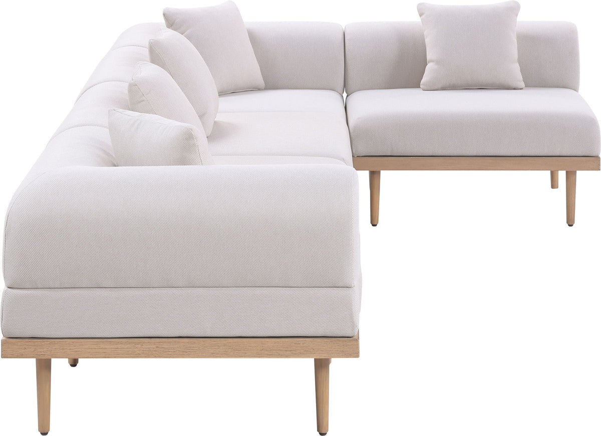 Laguna - 5 Piece 106.5" Upholstered Outdoor Patio Modular Sectional