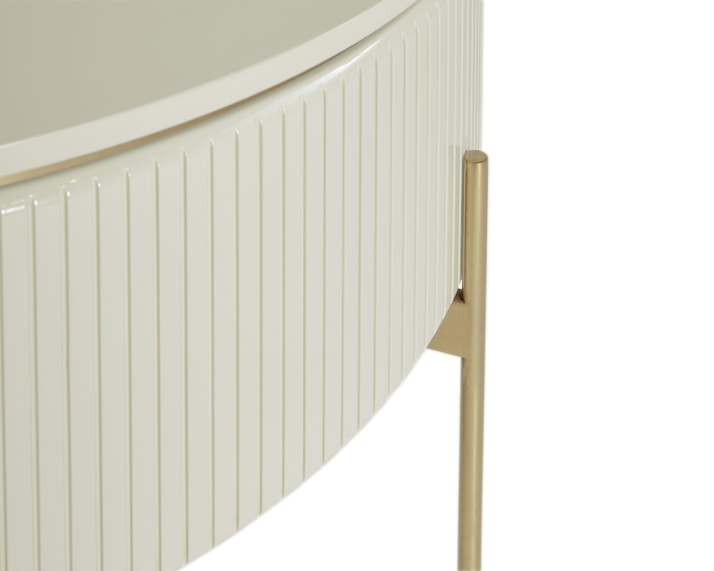 Paloma Lift Top Coffee Table - High Gloss Cream