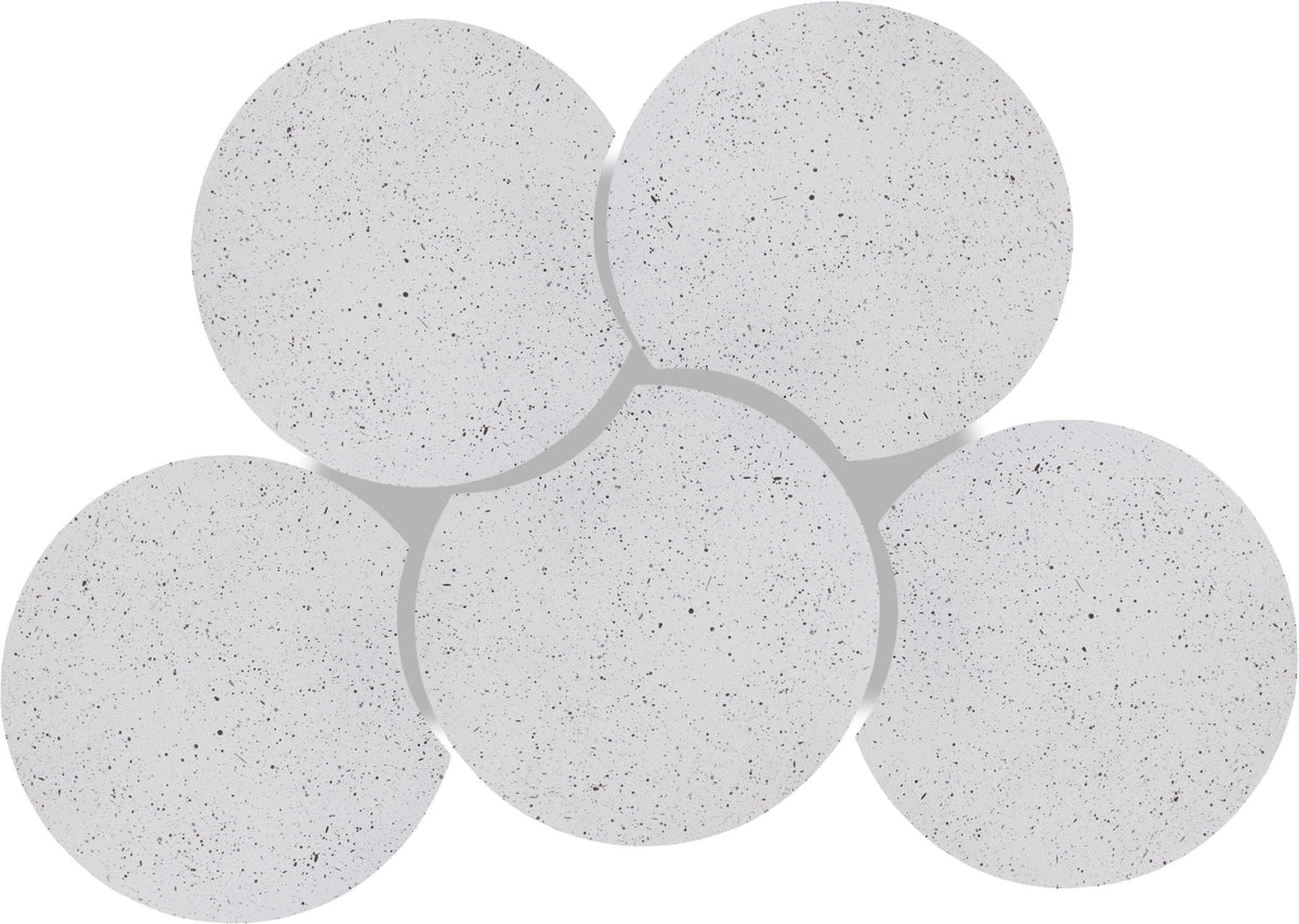 Dimple - 5 Piece Modular Coffee Table - Terazzo Finish
