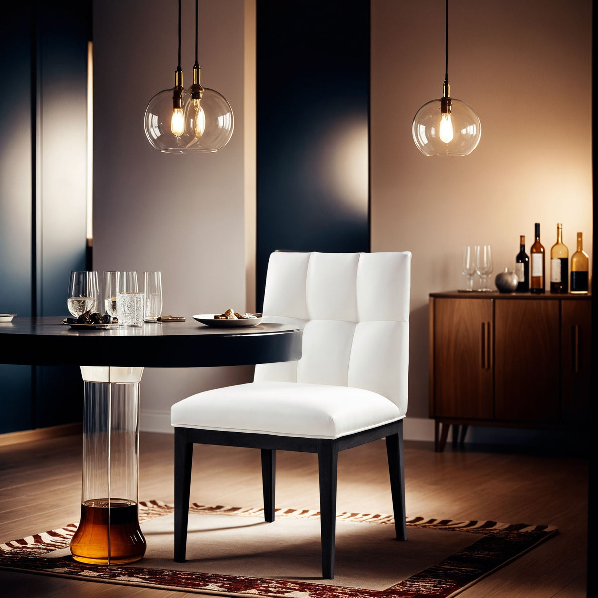 Adrian - Dining Side Chair (Set of 2) - Black Legs