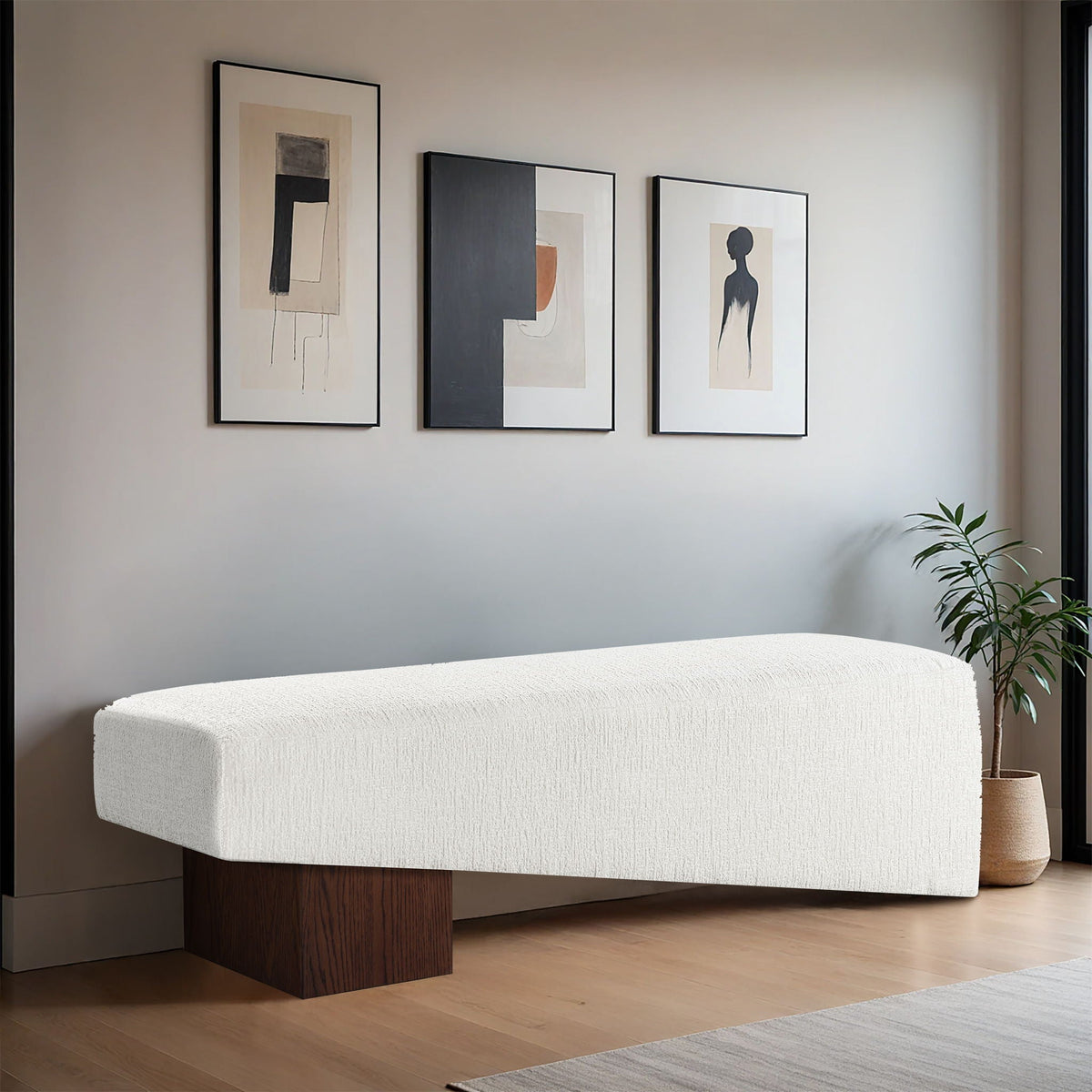 Alora - Bench - Dark Brown Base