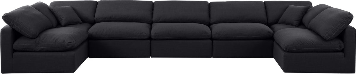 Indulge - Linen 7 Piece Modular U-Shaped Sectional