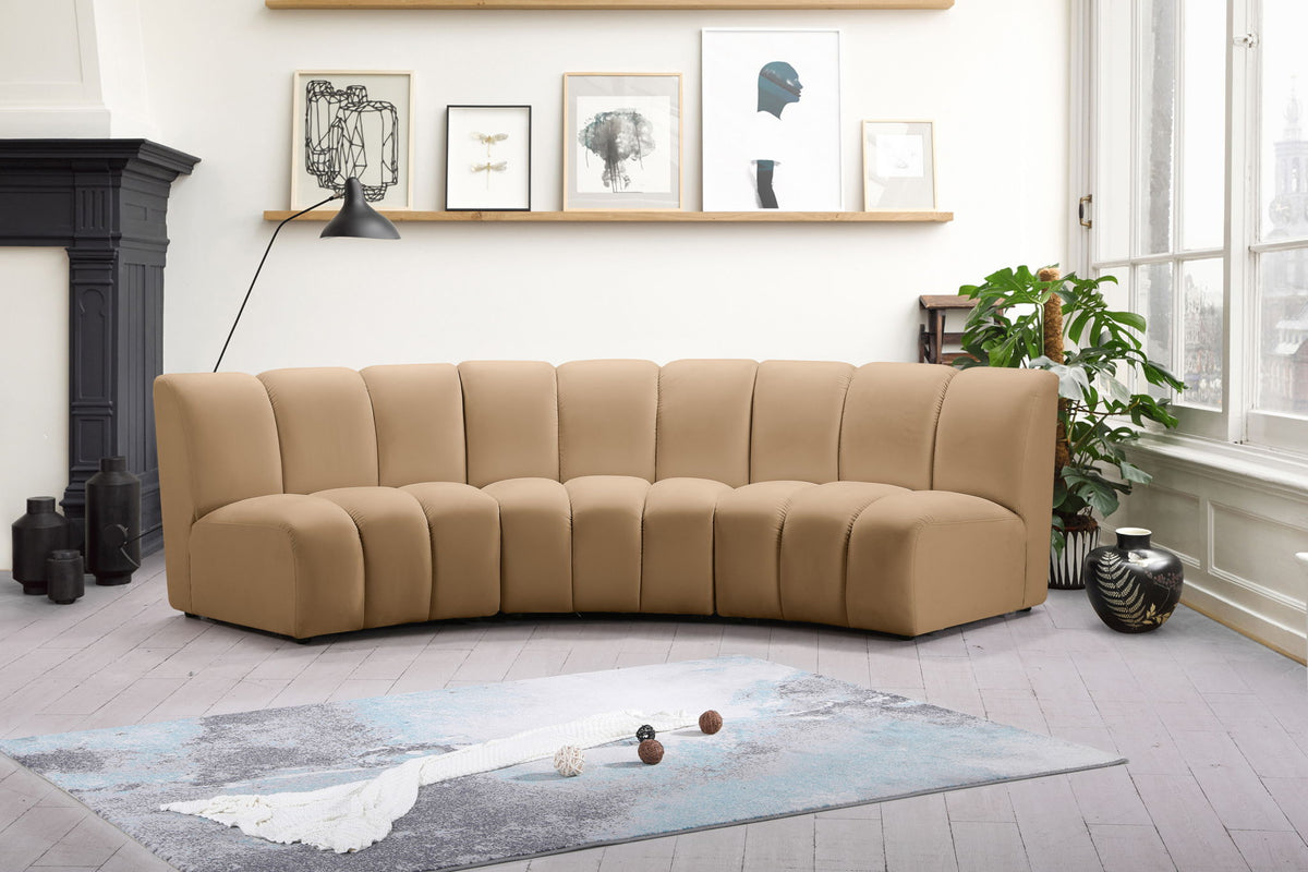 Infinity - 3 Piece Modular Sectional - Camel