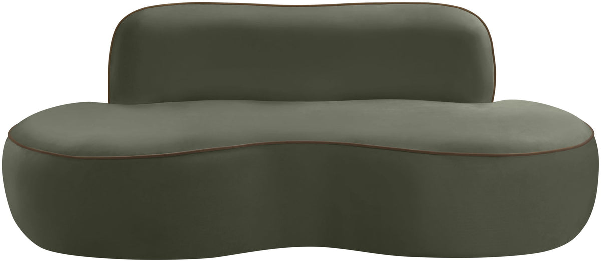 Swerve - Velvet 77" Upholstered Loveseat