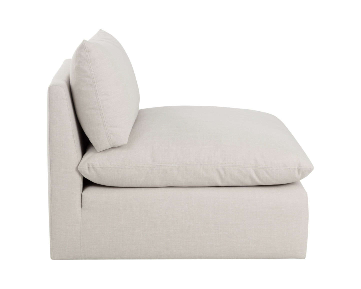 Reve Modular - Armless Chair - Effie Linen