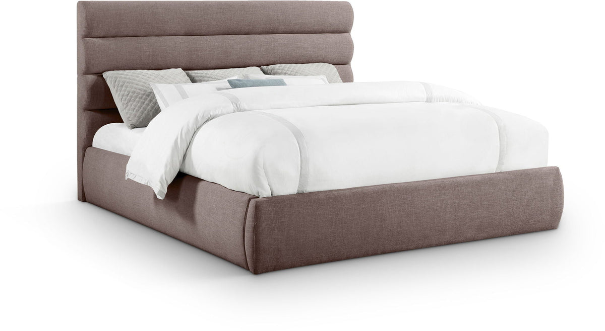 Adam - Linen Fabric Bed With 52" Headboard