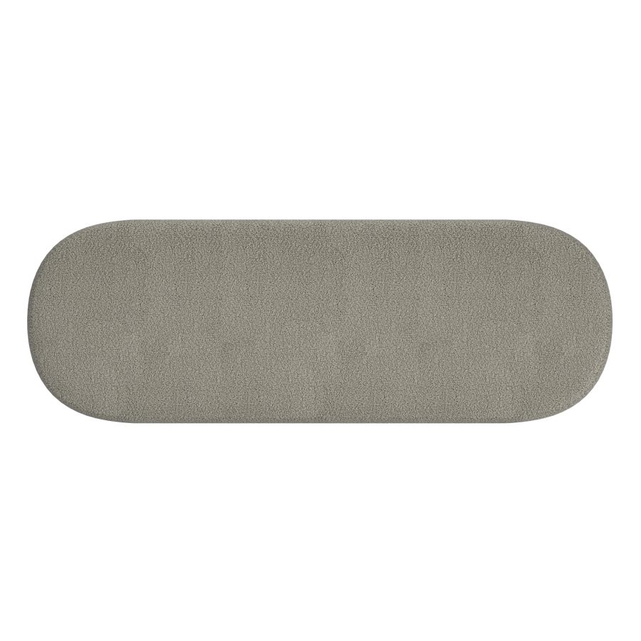 Azoro Bench in Warm Grey Boucle