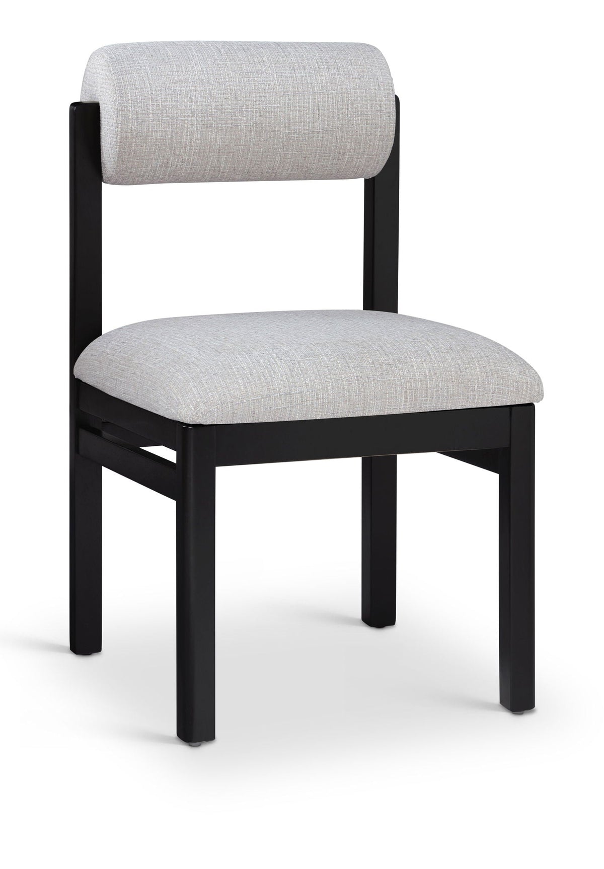 Roundhill - Fabric Dining Chair (Set of 2) - Black Frame