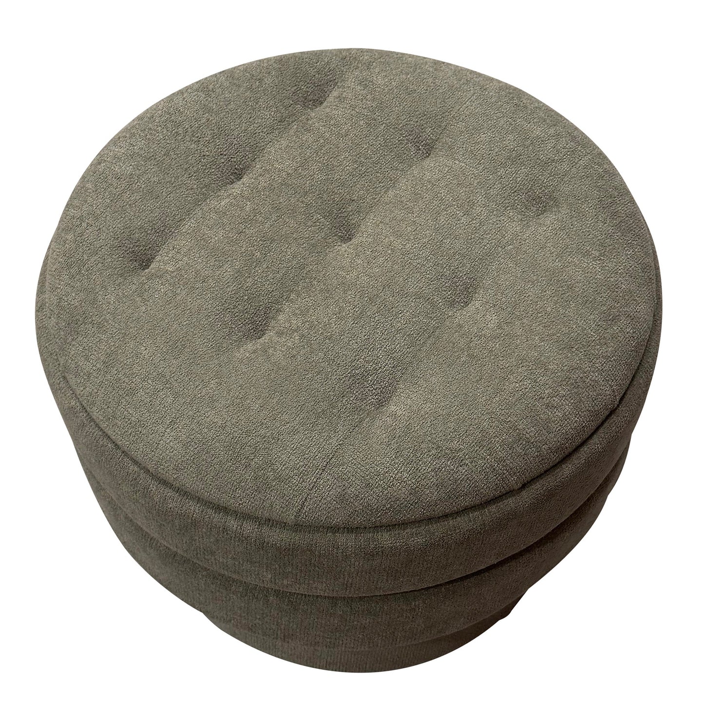 Kepler Round Storage Ottoman Moss