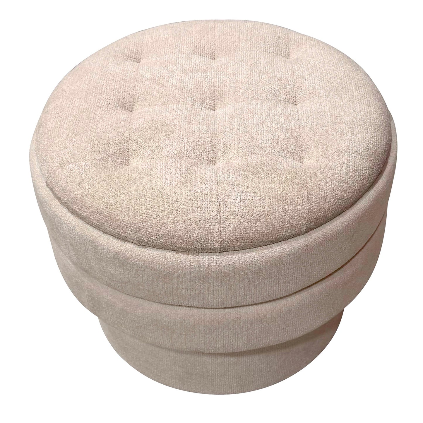 Kepler Round Storage Ottoman Oat