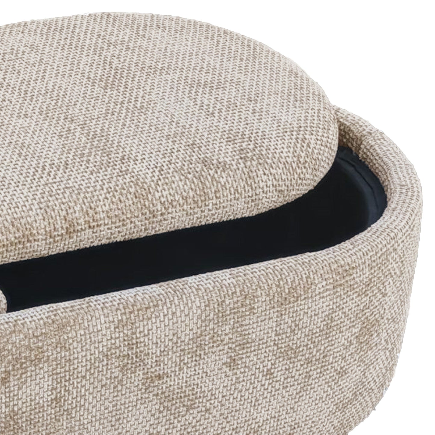 Sezron Storage Ottoman Bench Beige
