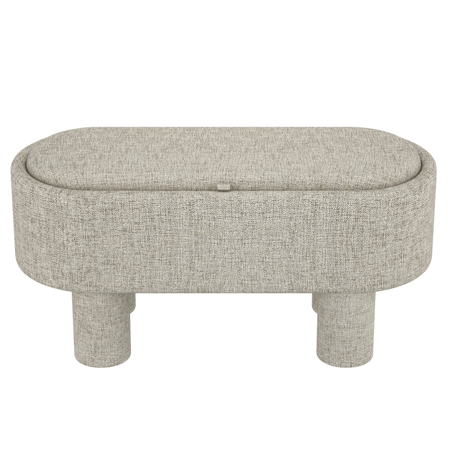 Sezron Storage Ottoman Bench Warm Grey