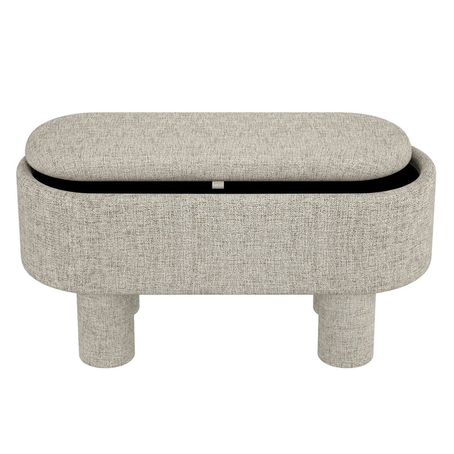 Sezron Storage Ottoman Bench Warm Grey