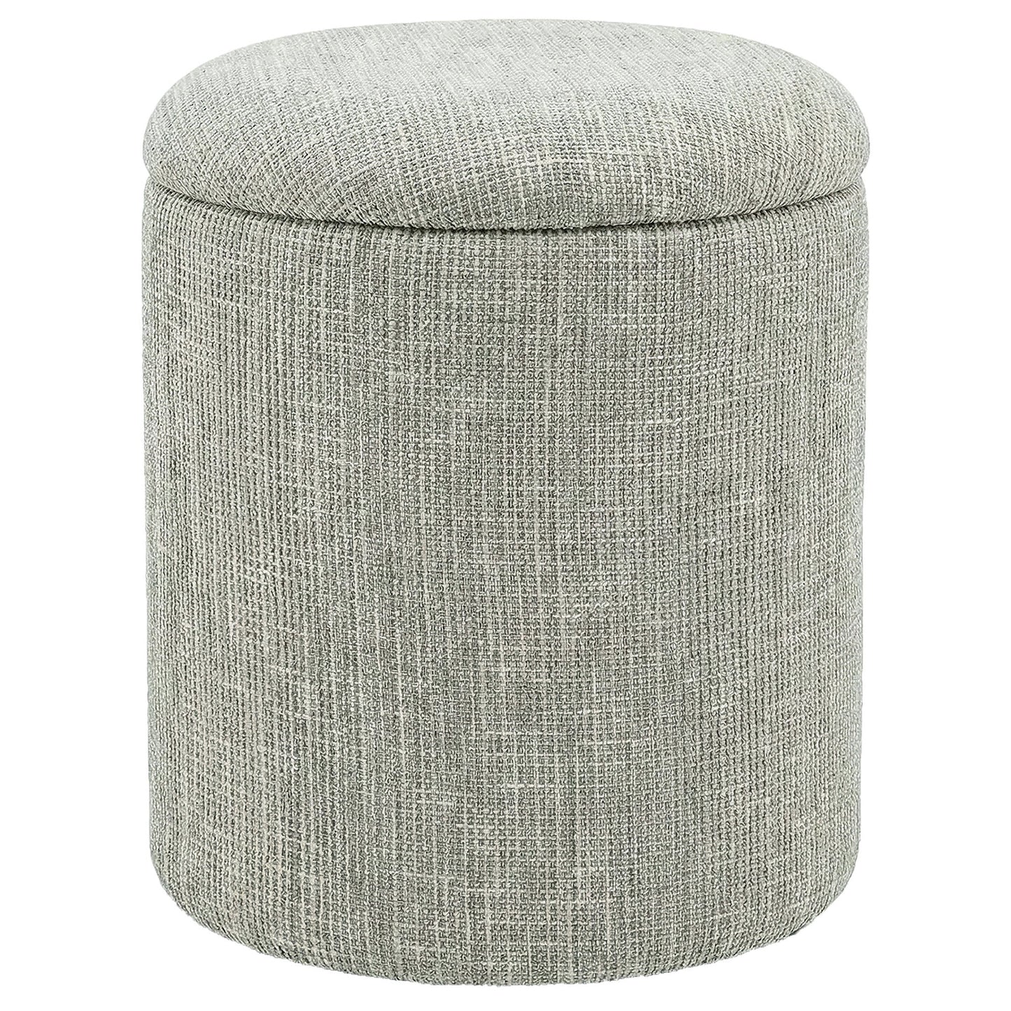 Twyla Round Storage Ottoman Sage