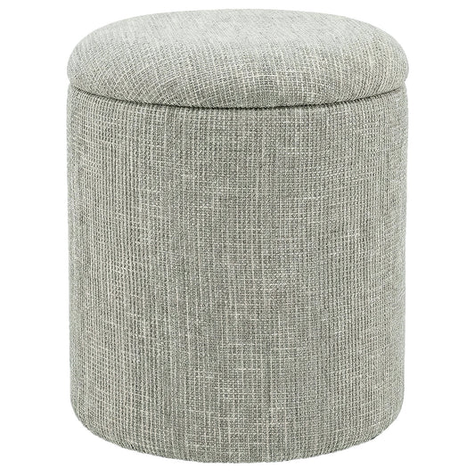 Twyla Round Storage Ottoman Sage