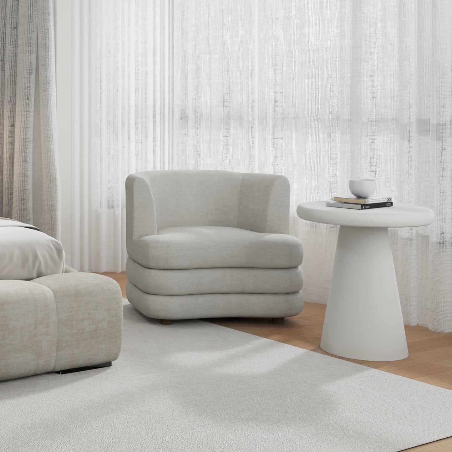 Dorian Accent Chair Beige