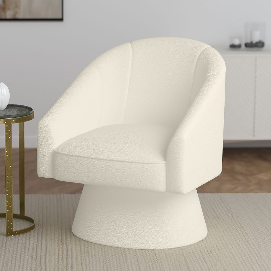 Tilsy Accent Chair in Ivory Boucle