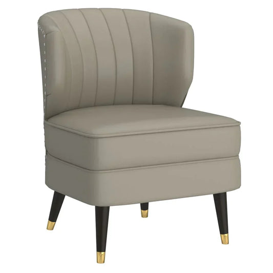 Kyrie Accent Chair in Grey-Beige - Furniture Depot