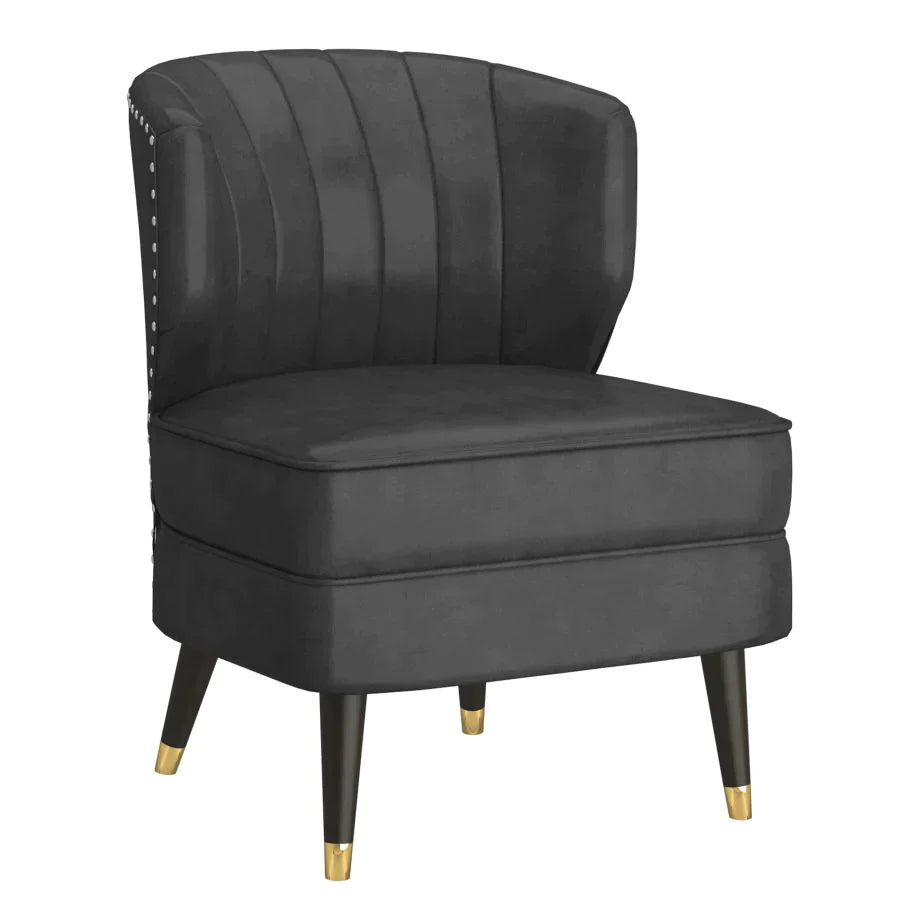 Kyrie Accent Chair in Grey - Furniture Depot