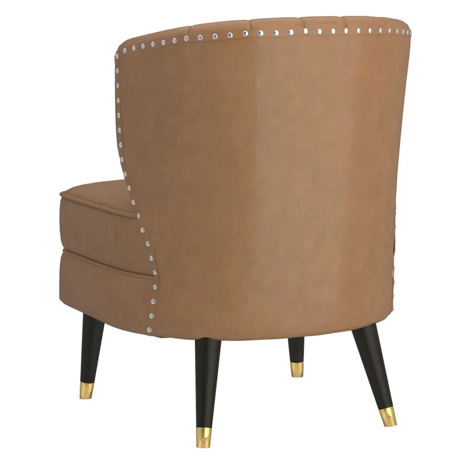 Kyrie Accent Chair in Saddle - Furniture Depot