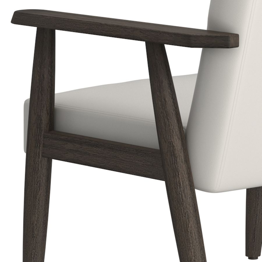 Wilder Accent Chair in Grey-Beige and Weathered Brown - Furniture Depot