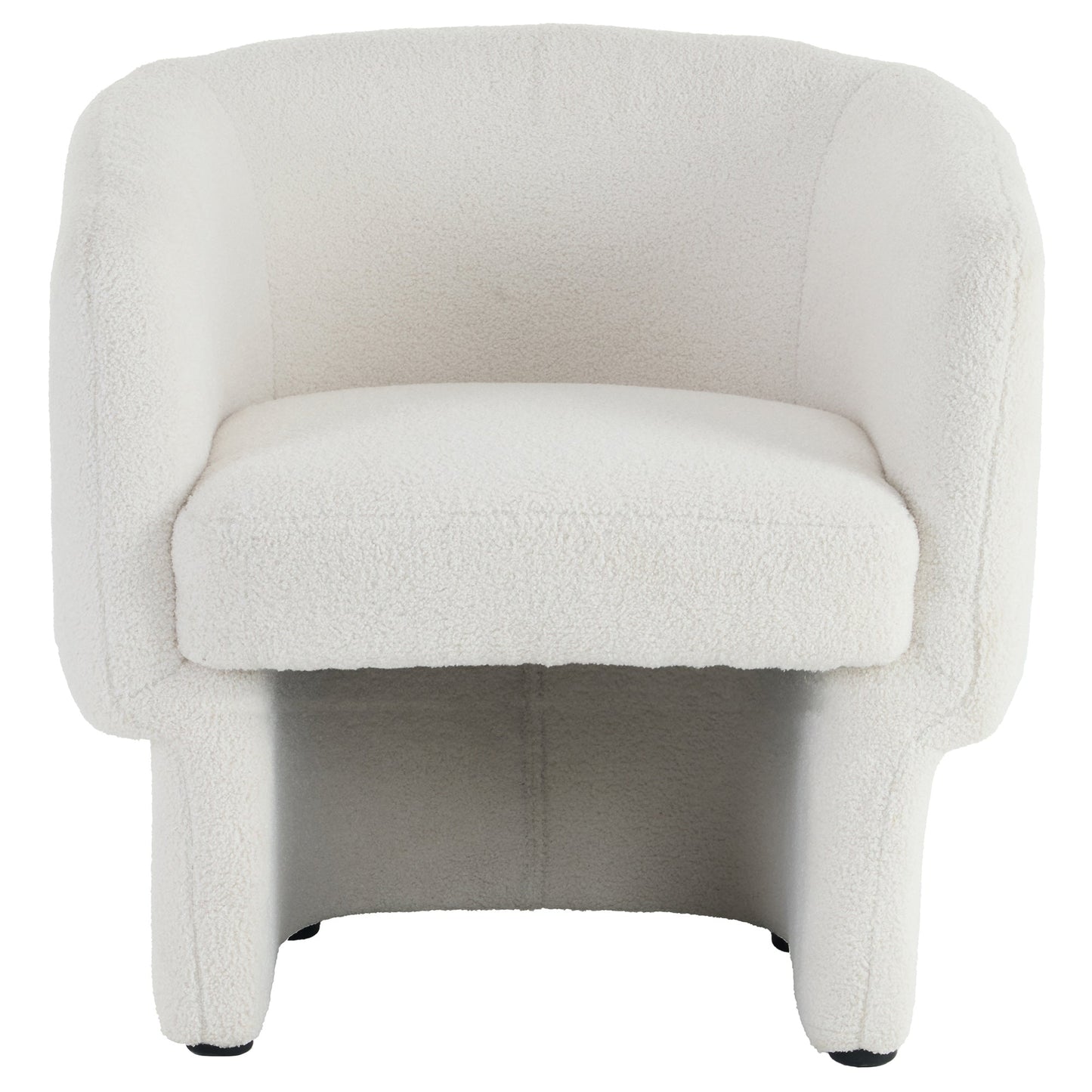 Sheri Accent Chair White Boucle