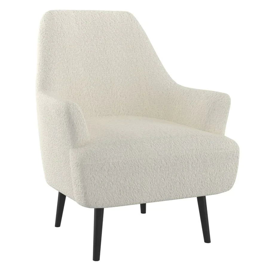 Zoey Accent Chair in Cream Boucle - Furniture Depot