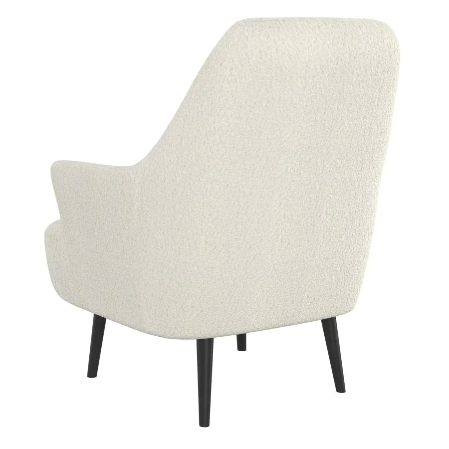 Zoey Accent Chair in Cream Boucle - Furniture Depot