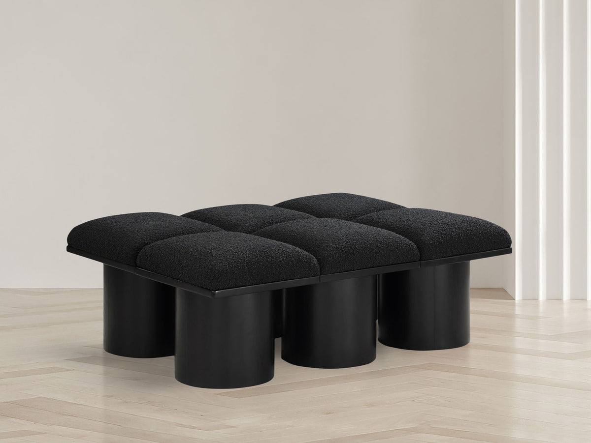Pavilion - 6 Piece Modular Bench With Black Base