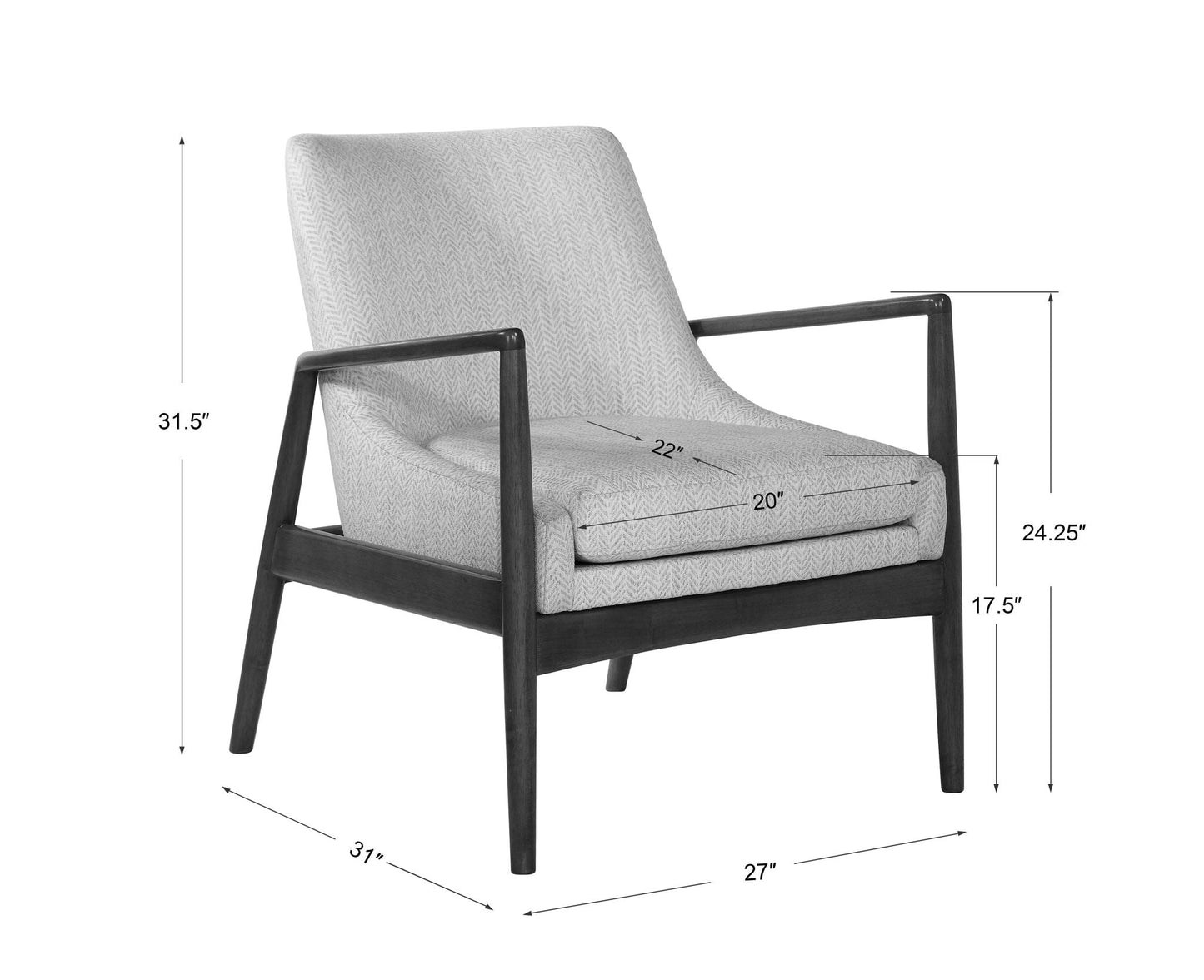Bev - Accent Chair - White