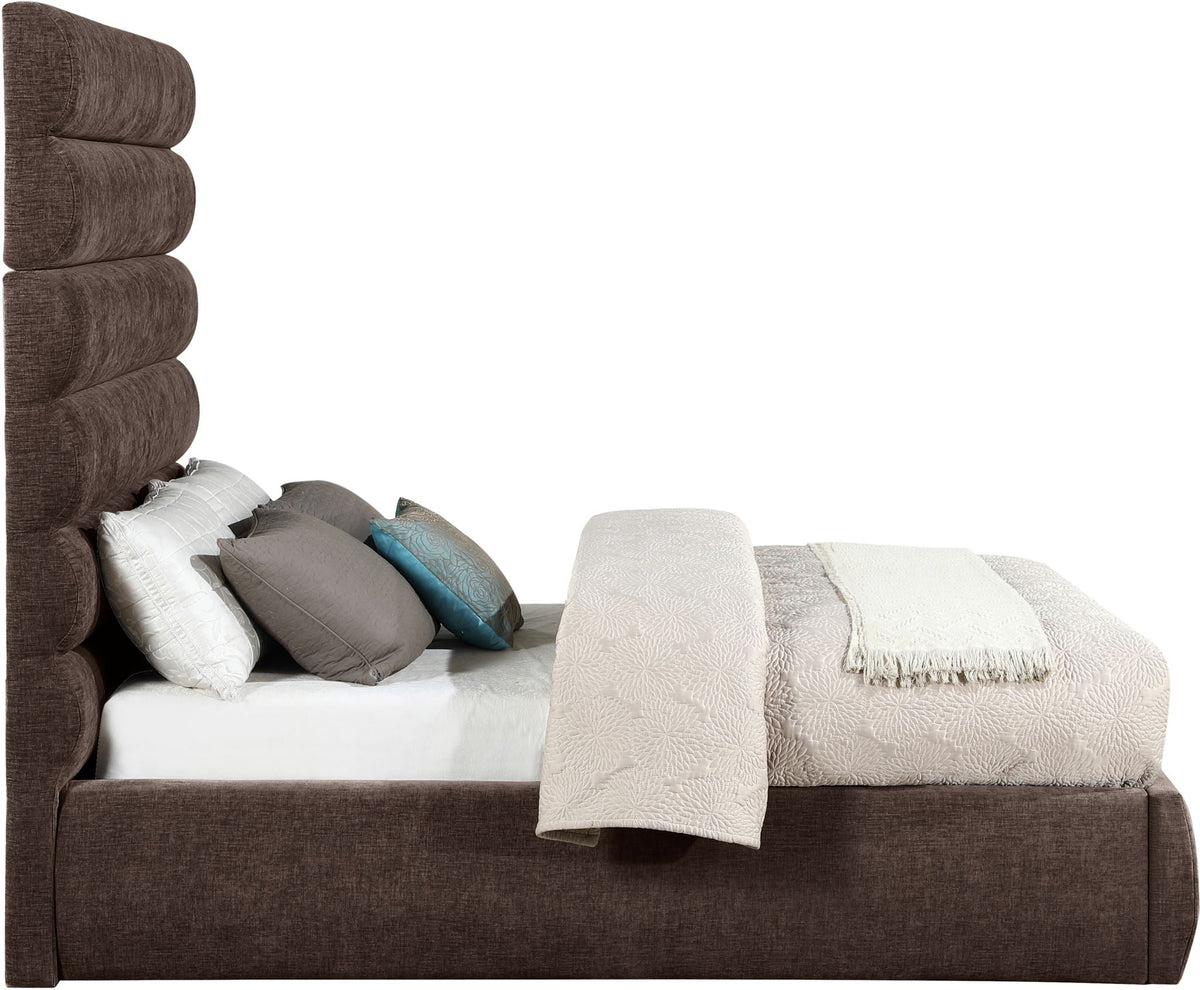 Adam - Chenille Fabric Bed With 70.5" Headboard