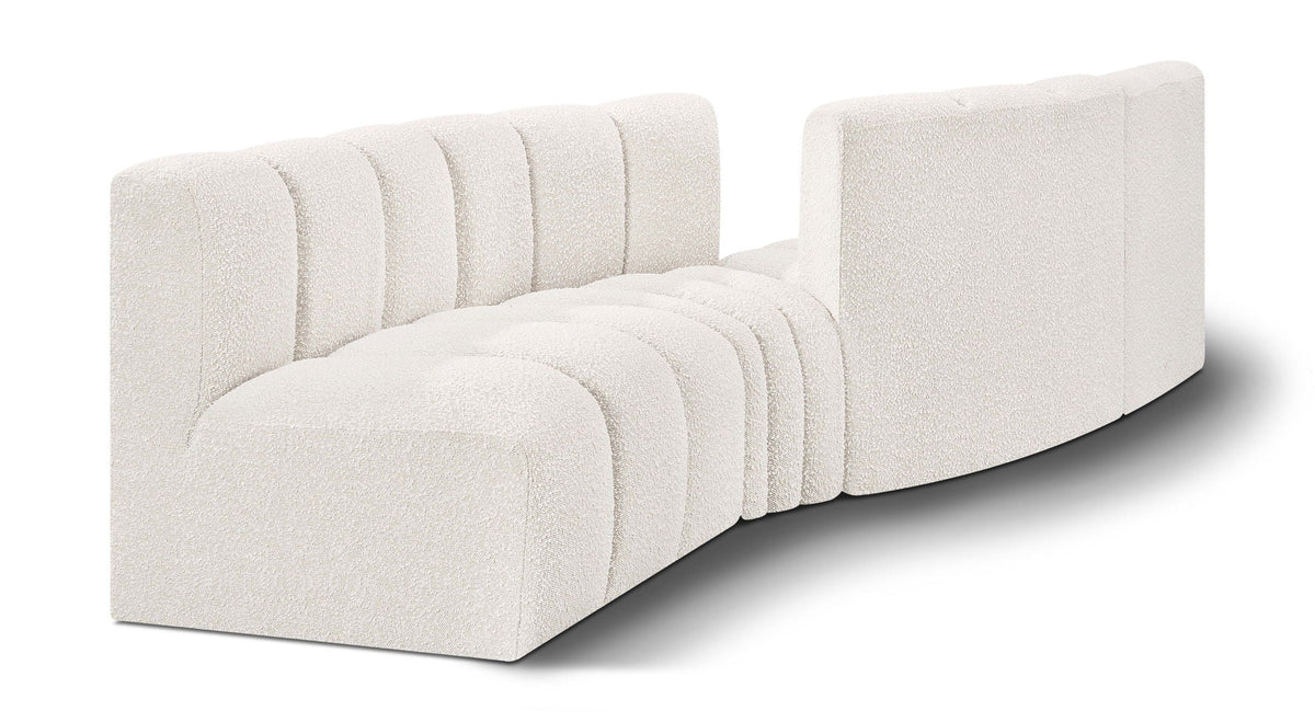 Arc - Boucle Fabric 4 Piece Sofa