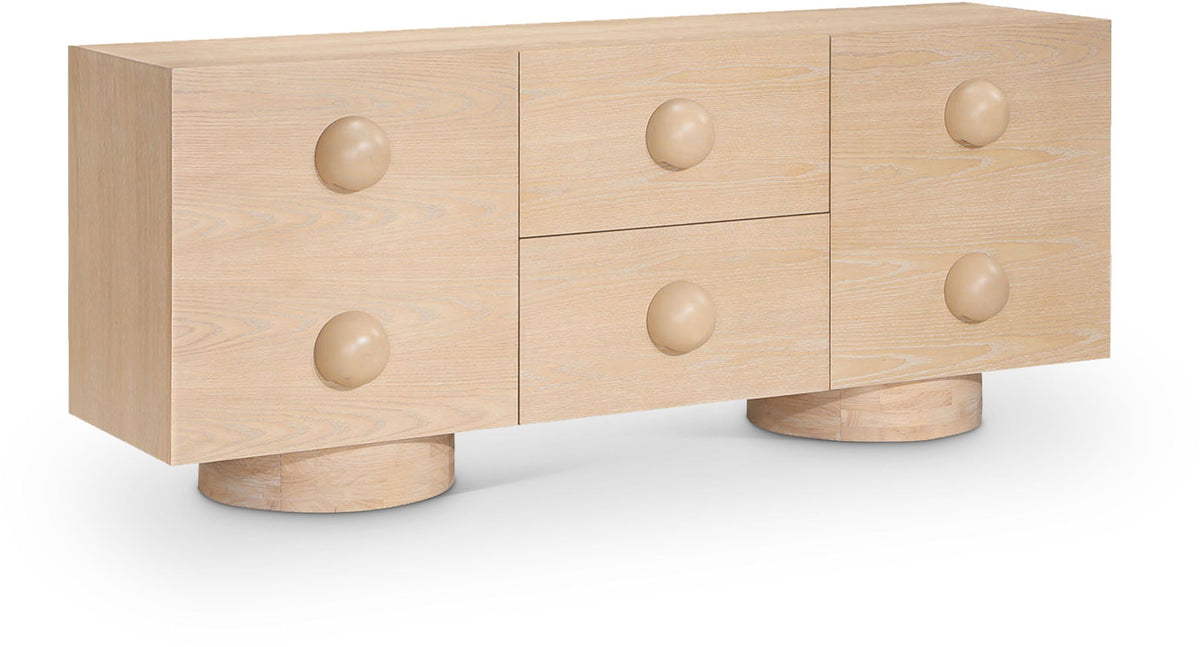 Bubble - Rubberwood with Oak Veneer Sideboard / Buffet