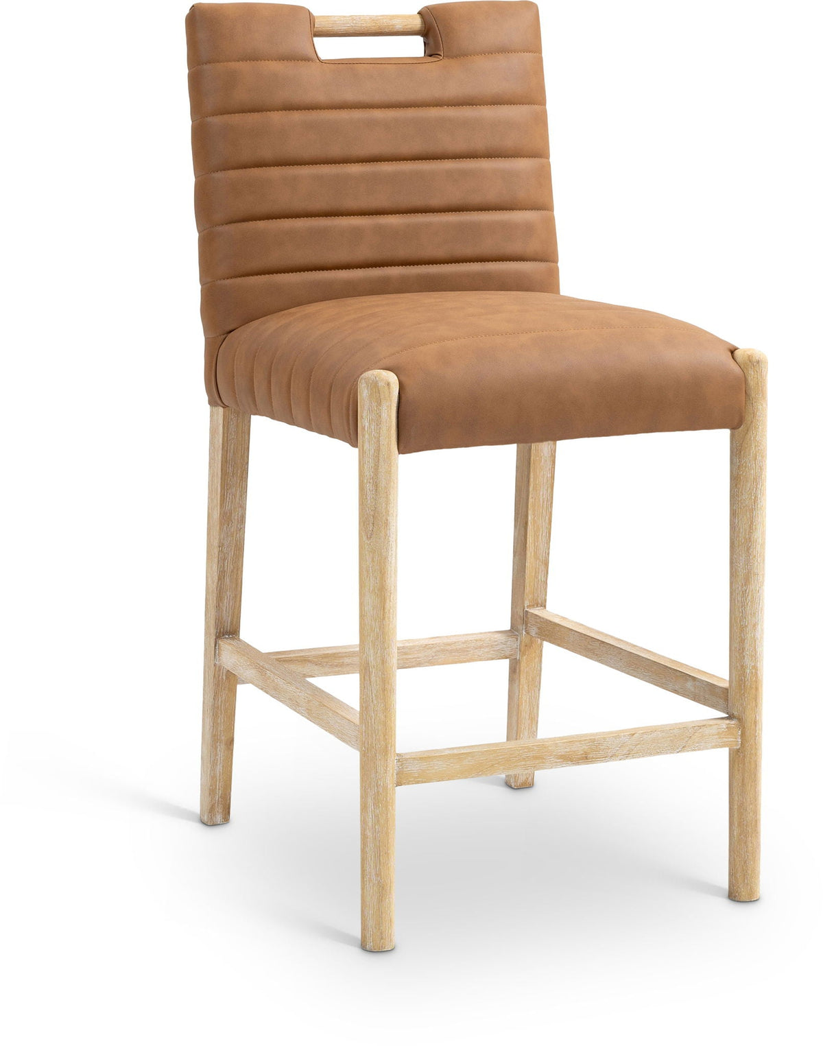 Aimee - Counter Stool - Light Brown Legs