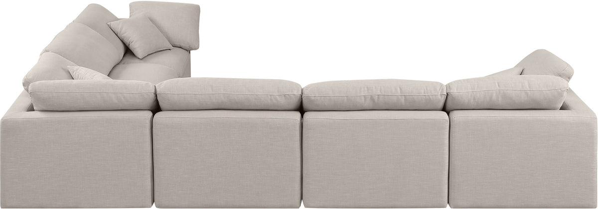 Indulge - Linen 6 Piece Modular Corner Sectional