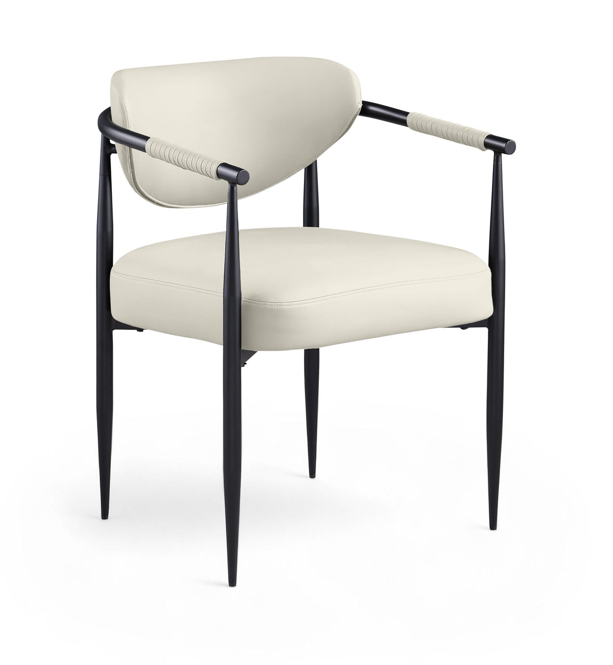 Virella - faux Leather Upholstered Dining Chair (Set of 2) - Black Base
