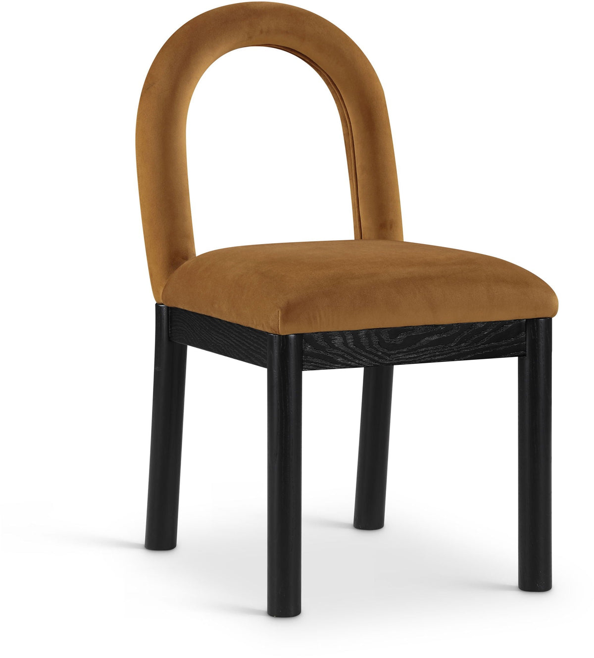 Conrad - Velvet Dining Chair With Black Legs