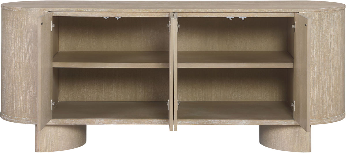 Caldra - Oak Veneer And Solid Wood Sideboard / Buffet