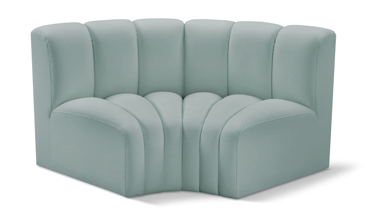 Arc - Faux Leather 2 Piece Modular Sofa
