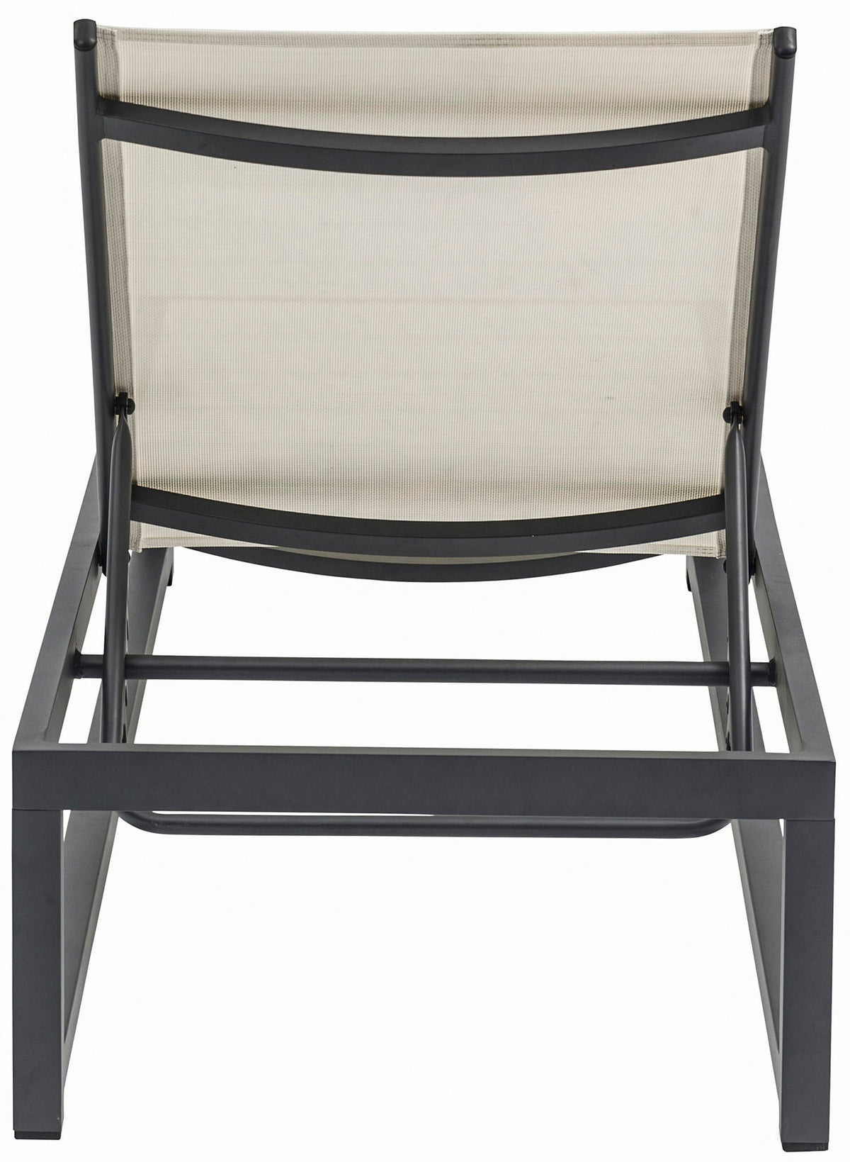 Maldives - Water Resistant Outdoor Patio Adjustable Sun Chaise Lounge Chair With Gray Base